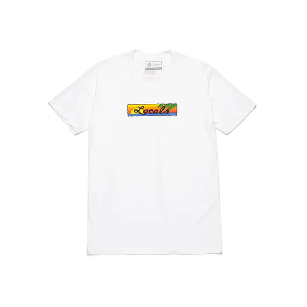 A&P LOCALS SUNSET TEE WHITE