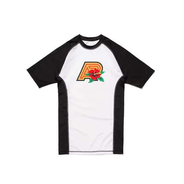 A&P LOCALS FLORAL SS RASHGUARD
