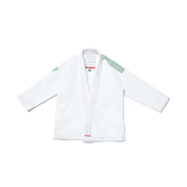 A&P B75 Q4 HERRINGBONE KIMONO KIDS WHITE