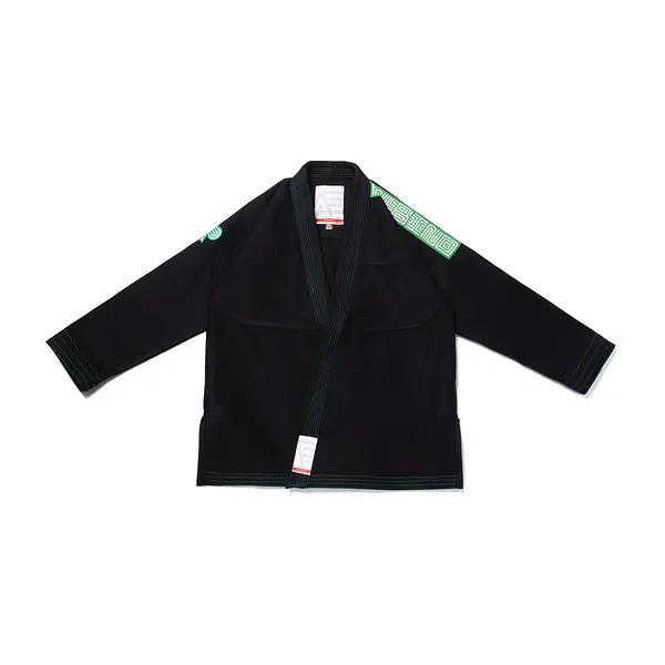 A&P B75 Q4 HERRINGBONE CLASSIC KIMONO BLACK (FULFILLMENT)