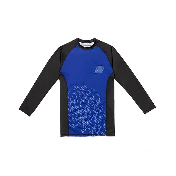 A&P WIREFRAME RASHGUARD BLUE