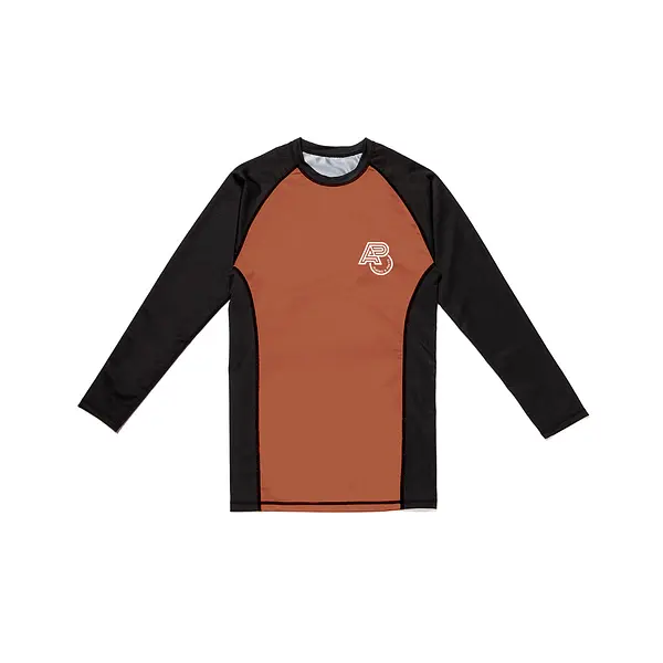 A&P 22 ESSENTIAL RANKED RASHGUARD BROWN (FULFILLMENT)