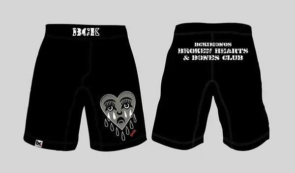 BJJ NoGi Grappling Short: Broken Hearts & Bones
