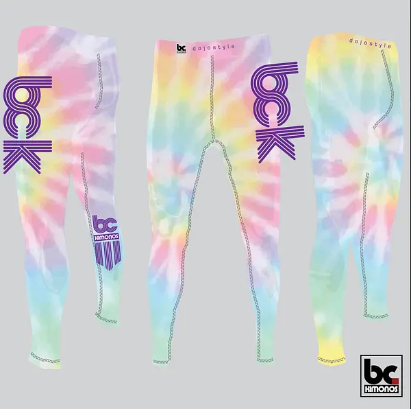 BJJ NoGi Grappling Spats/Tights: Tie Dye