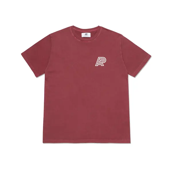 A&P PIGMENT DYED MARK TEE BURGUNDY
