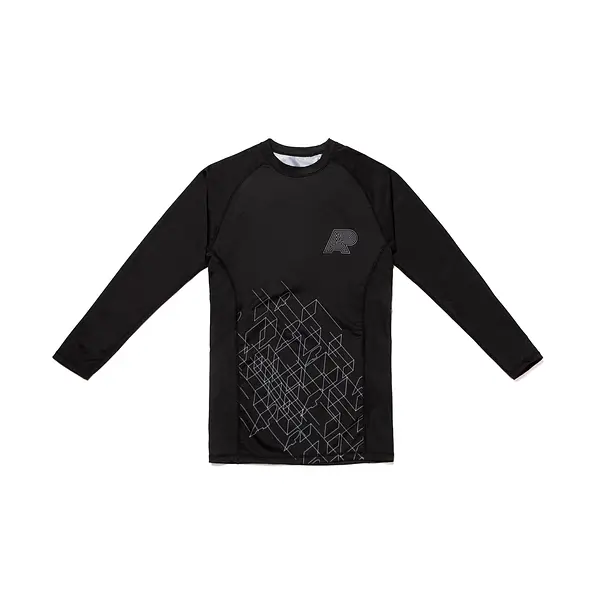 A&P WIREFRAME RASHGUARD BLACK (FULFILLMENT)