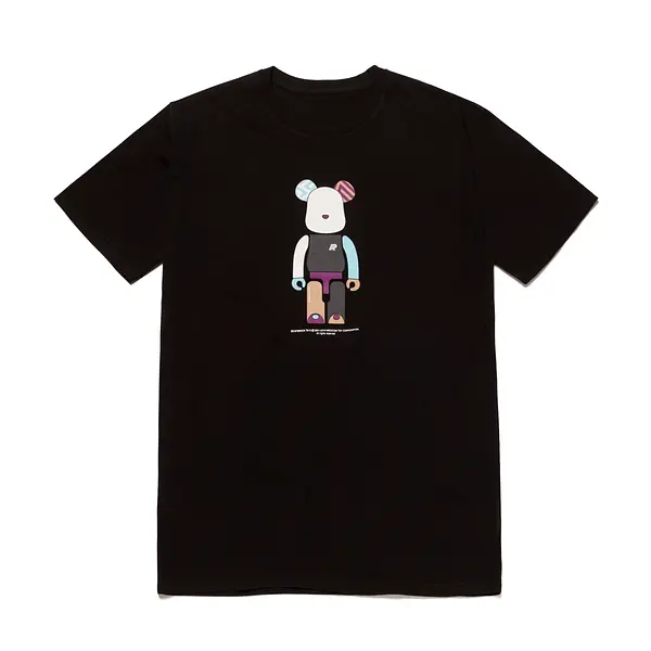 A&P + BE@RBRICK TEE BLACK