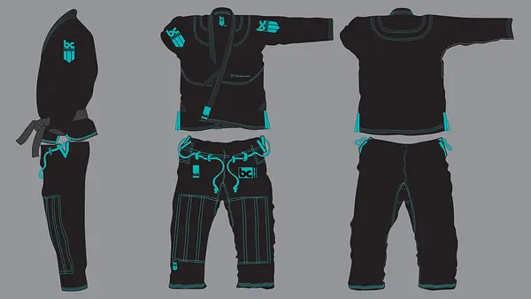Brazilian Jiu Jitsu Gi 380GSM Limited Edition: Teal and Black