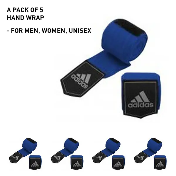 adidas Protective Boxing Hand Wraps - Pack of 5 Pairs Bundle Deal