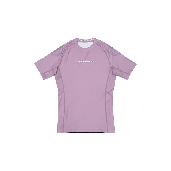 Pastel Dusty Purple Short Sleeve Rashguard