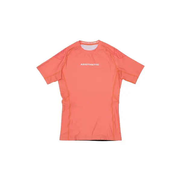 Pastel Coral Short Sleeve Rashguard