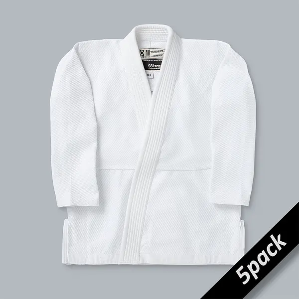 Standard Issue Kids Jiu Jitsu Gi - White (Heat Press 5pack)