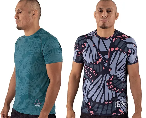 2-PACK of Dry Tech Shirts - Palm/Butterfly