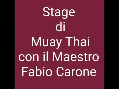 Fabio Carone - Stage di Muay Thai Dicembre 2016 Soverato(CZ) - Zeus Club