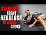 Standing Front Headlock to Darce Choke
