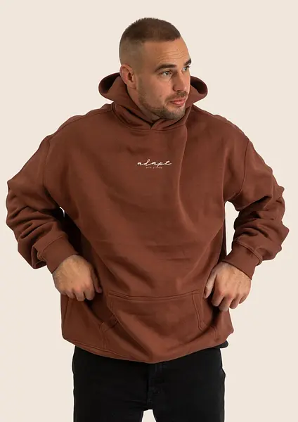 Burnt Orange Embroidered Hoodie