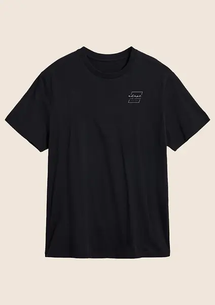 Purple Moon Oversized Tee - Black