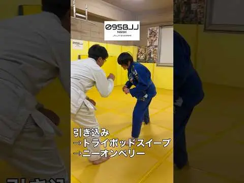 引き込み→トライポッドスイープ→ニーオンベリー