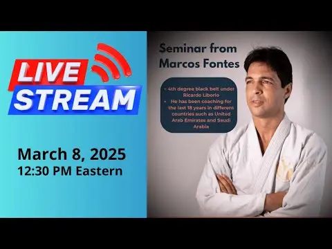 Live Seminar by 4th Degree Jiu Jitsu Black Belt Marcos Fontes
