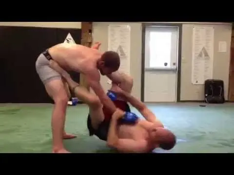 No gi Shin on Shin Sweep from Worm Guard