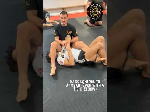 Back Control to Armbar Even with a Tight Elbow 💪