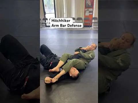 Hitchhiker Arm Bar Defense #jiujitsu #hitchhiker #armbar #defense #bjjbasics #findlayohio #findlay