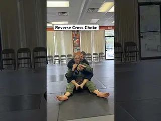 Reverse Cross Choke #jiujitsu #bjjbasics #backattack #crosschoke #findlay #findlayohio