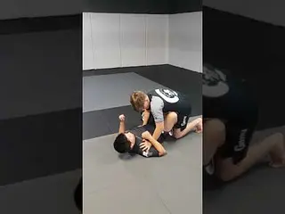 A combination we went over from today's kids camp, Anaconda choke from knee slide.