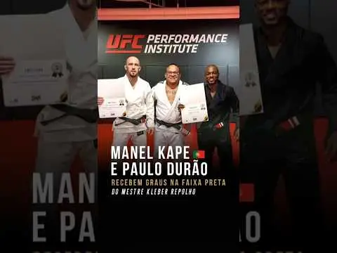 Manel Kape e Paulo Durão recebem graus na Faixa Preta do Mestre Kleber Repolho 🇵🇹🥋