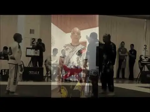 Homenagem do Mestre Marcos Faria ao Grão Mestre Hilton Leão.