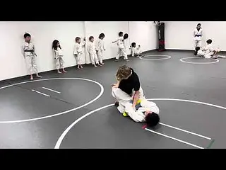 Mark and Ben grappling
