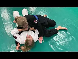 Scarf-hold escape to arm bar