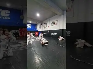 Chase the back! Kids BJJ everyday at M1FC  #bjj