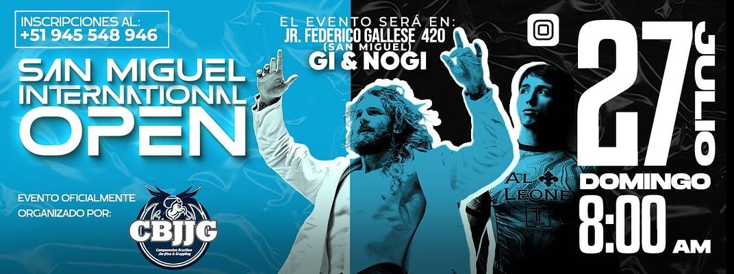 CBJJG SAN MIGUEL INTERNATIONAL OPEN 2025 GI&NOGI   (Reglas IBJJF&ADCC)