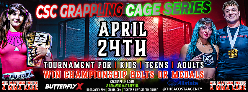 CSC GRAPPLING 40: CAGE SERIES AT BAD ASTRONAUT BREWERY