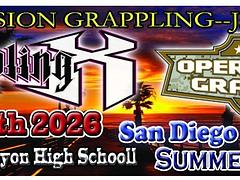 Grappling X 5/24/2026 San Diego Jiu Jitsu Championships. Carlsbad, CA