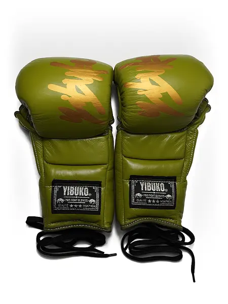 Yibuko LACE-UP MMA GLOVE GLD/OLV