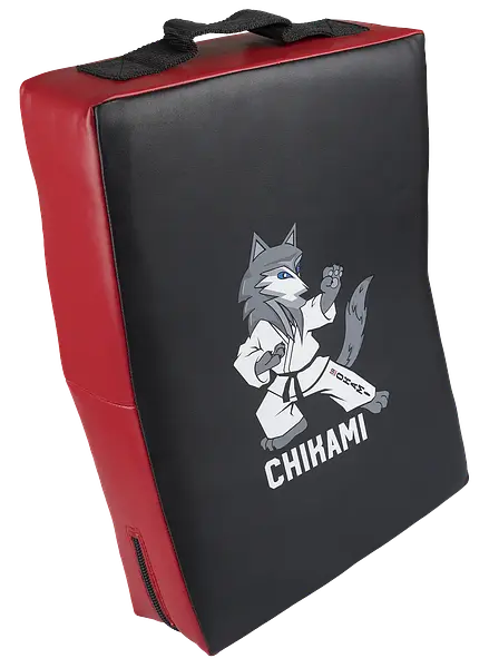 OKAMI FIGHTGEAR Kids KickShield Chikami black / red