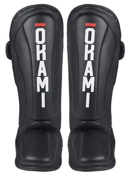 OKAMI FIGHTGEAR Shin Guards Competitor V2 Black