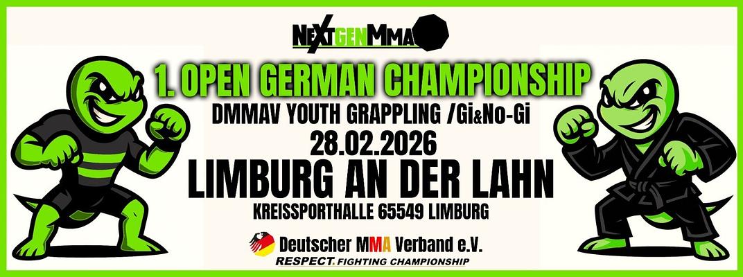 Next Gen German Open Junior Grappling Championships (8 years to 17 years)