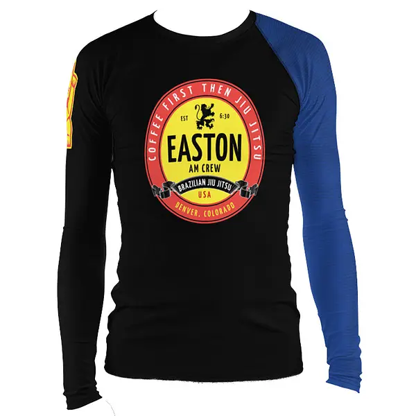 Faixa Azul  - Coffee AM Crew Rash Guard - by Nine Lives