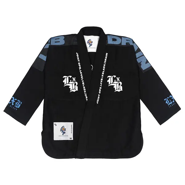 Drain Black Kimono