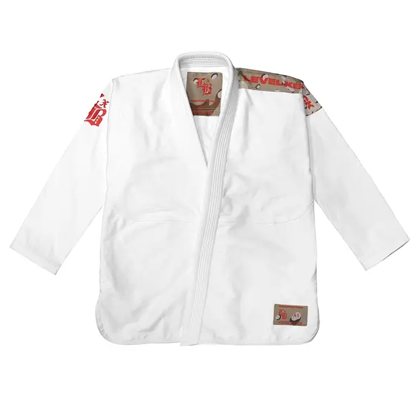 Desert Camo Competitor White Kimono