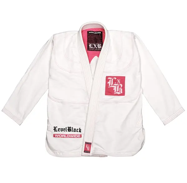 Pink Python White Kimono