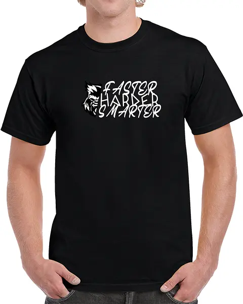 Faster, Harder Smarter Tshirt (dark)
