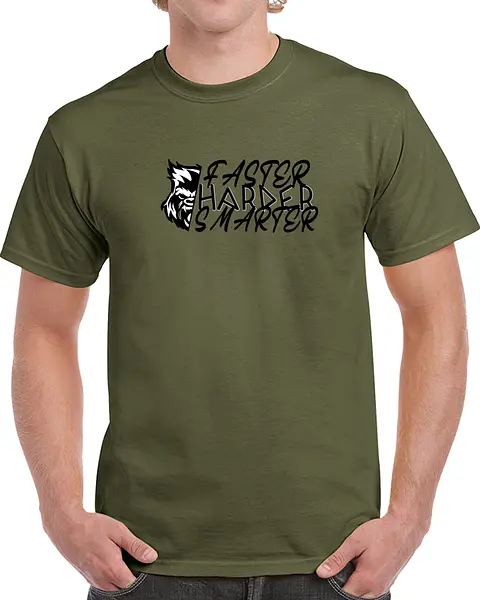 Faster, Harder Smarter Tshirt (light)