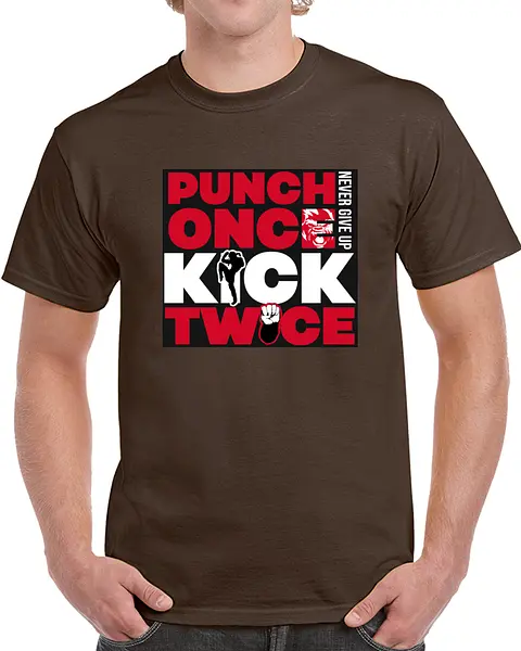Kick twice! Never Give Up!