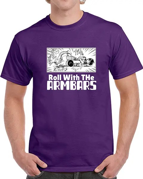 Roll With The Armbars Tshirt (Dark)