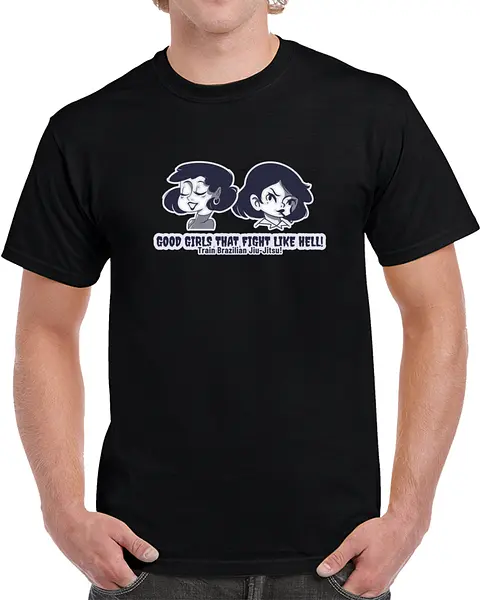 Good Girls Fight Like Hell BJJ t-shirt