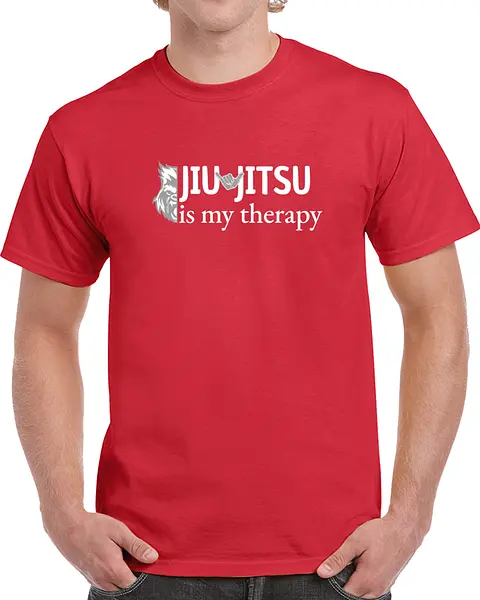 BJJ is Therapy (Dark) Tshirt